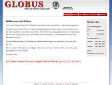 Tablet Screenshot of globus-hamburg.de